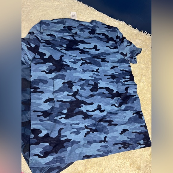 GAP big boys shirt and shorts -blue camouflage NEW - Picture 3 of 15